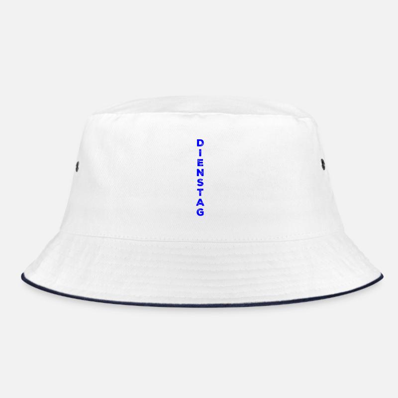 Mardi - bleu - Bob - blanc/marine
