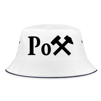 Der Pott - Bucket Hat - Weiß/Navy - Vorne
