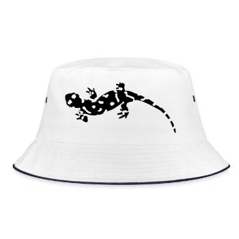salamander - Bucket Hat - white/navy - Front