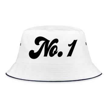 6061912 122176327 No. 1 - Bucket Hat - white/navy - Front