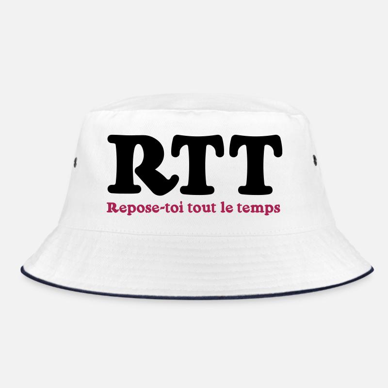 RTT - Repose-toi tout le temps - Bob - blanc/marine