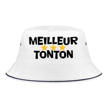 Best Uncle - Bucket Hat - white/navy - Front