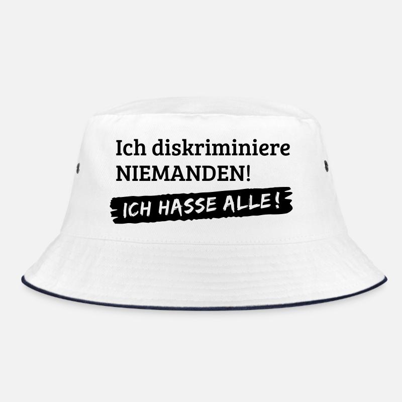 No discrimination - I hate all [1c] Bucket Hat