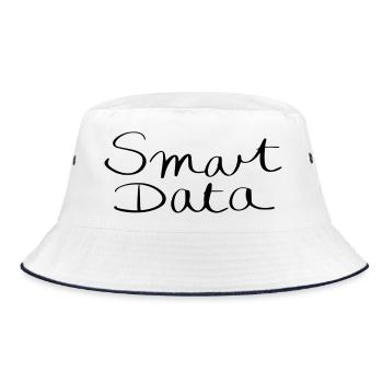 smart data - Bucket Hat - white/navy - Front