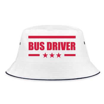 Bus / Conducteur / Travail / Métier / Job - Bob - blanc/marine - Devant