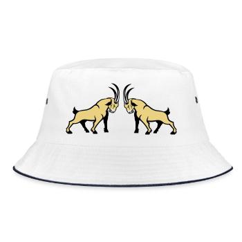 Double symétrie Beige Capricorne - Bob - blanc/marine - Devant