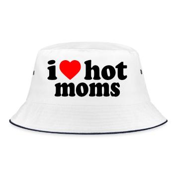 I love hot moms - Bob - blanc/marine - Devant