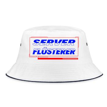 Server Whisperer - Bucket Hat - white/navy - Front