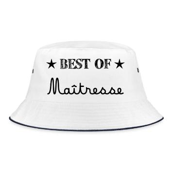 MISTRESS. THANK YOU. THANK YOU MISTRESS - Bucket Hat - white/navy - Front