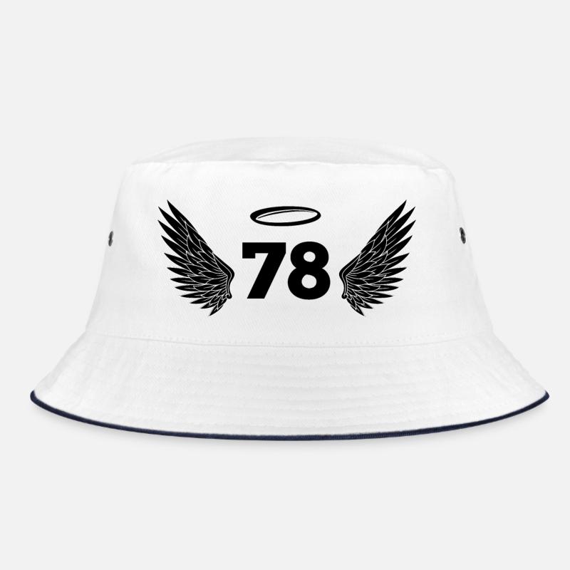 Nummer 78 Engel - Flügel zum 78. Geburtstag Bucket Hat
