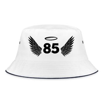 Numéro 85 ange - 85e anniversaire ailes - Bob - blanc/marine - Devant