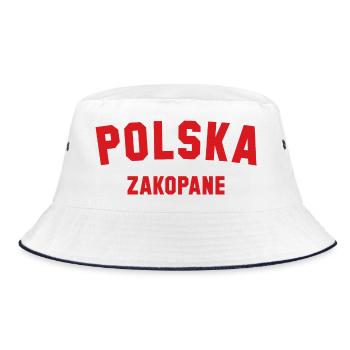 ZAKOPANE Polska Polen - Bucket Hat - Weiß/Navy - Vorne
