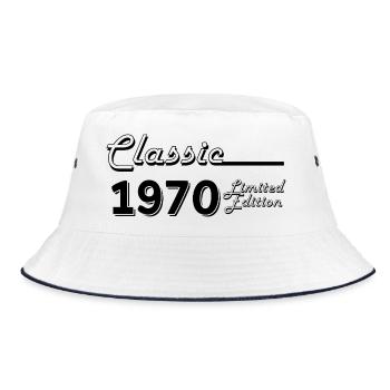 Classic 1970 Limited Edition - Bucket Hat - white/navy - Front