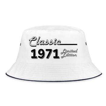 Classic 1971 Limited Edition - Bucket Hat - white/navy - Front