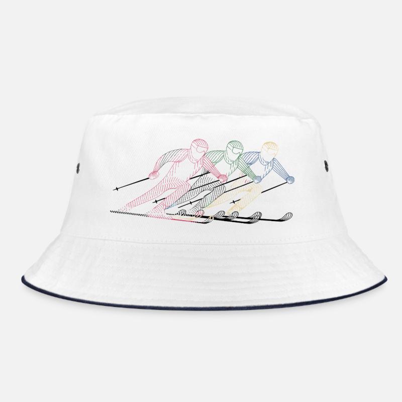 Ski Ski Winter Sport Bunt Bucket Hat