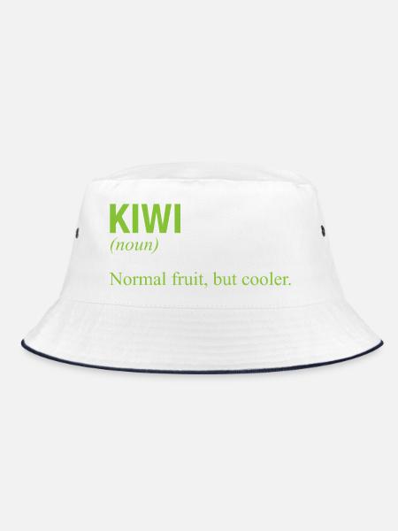 KIWI - Bucket Hat - white/navy - Front