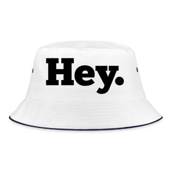 Hey - Bucket Hat - white/navy - Front
