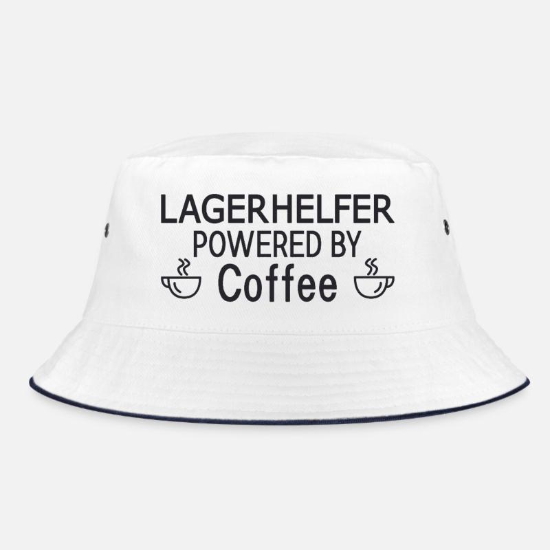 Warehouse Helper Powered By Coffee Bucket Hat