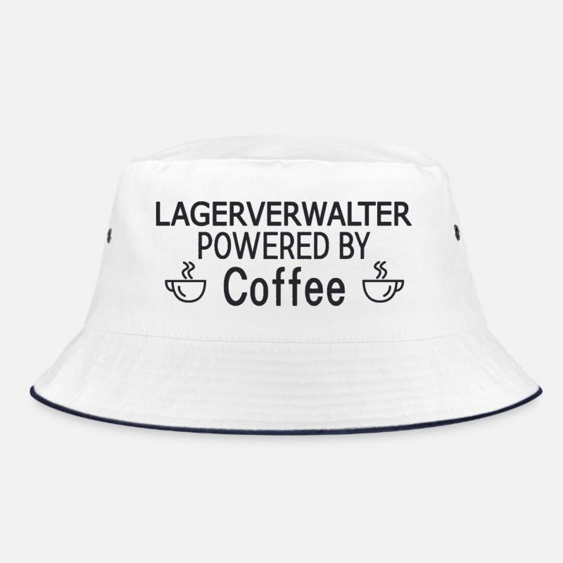 Warehouse Manager Powered By Coffee Bucket Hat
