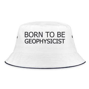 Geophysicist Born To Be Geophysics - Bucket Hat - Weiß/Navy - Vorne