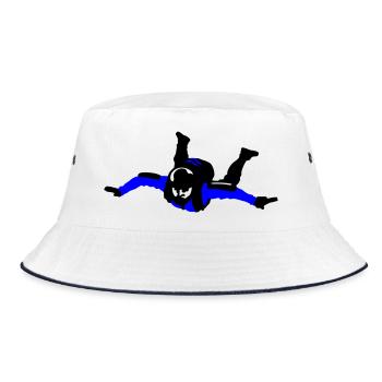 Skydiver - Bucket Hat - Weiß/Navy - Vorne