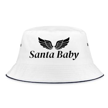 Design file is missing - Bucket Hat - white/navy - Front