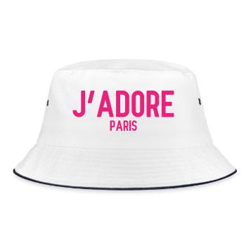 J’Adore Paris - J’aime Paris - France - Frankreich - Bob - blanc/marine - Devant