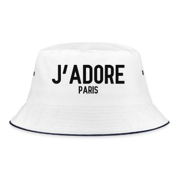 J’Adore Paris - J’aime Paris - France - Frankreich - Bob - blanc/marine - Devant