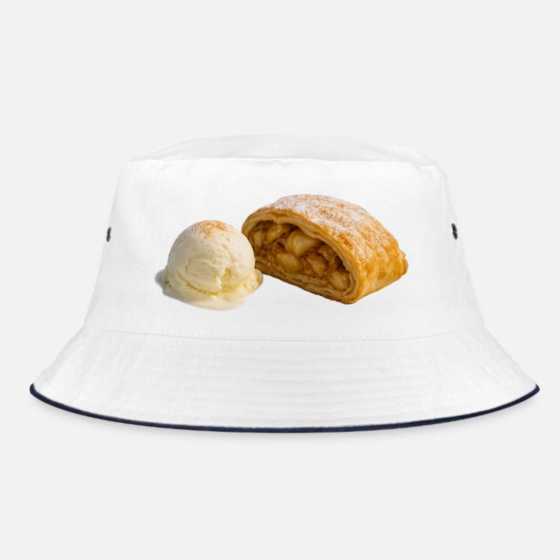 Apfelstrudel mit Vanilleeis Bucket Hat