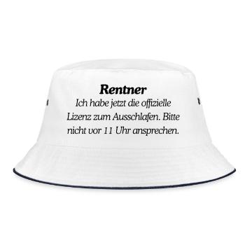 Pensioners at last - Bucket Hat - white/navy - Front