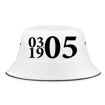 1905 Gründungsjahr DSC Bielefeld - Bucket Hat - Weiß/Navy - Vorne
