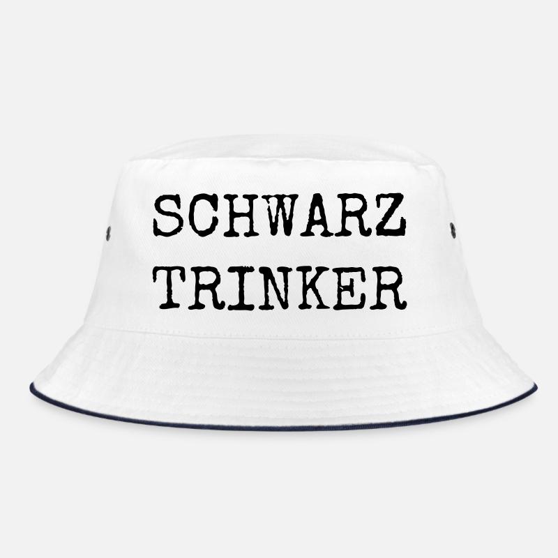 Schwarztrinker – Lustiges Kaffee Textdesign Bucket Hat