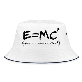 Coffee Energy Formula Geek Humor - Bucket Hat - white/navy - Front