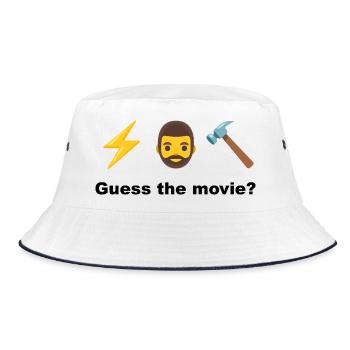 Die Schmiede des Donnergottes - Bucket Hat - Weiß/Navy - Vorne