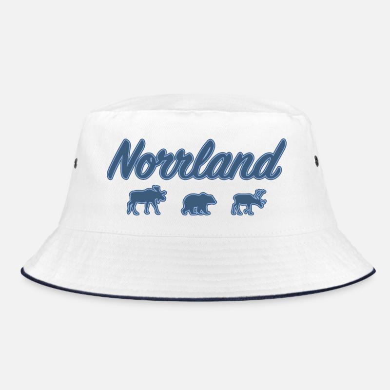 Norrland Lettrage Silhouette Suède Bleu - Bob - blanc/marine
