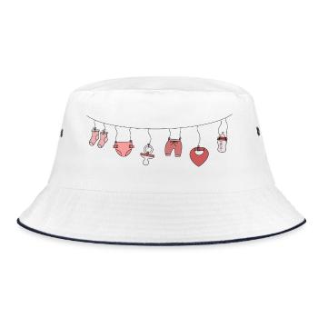Garland Baby - Bucket Hat - white/navy - Front