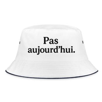 Pas aujourd'hui  - Bob - blanc/marine - Devant