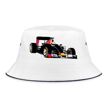 Formela One Racing - Bucket Hat - white/navy - Front