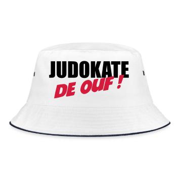 Judo / Judoka / Sport / Fight / Fighter / Strong - Bob - blanc/marine - Devant