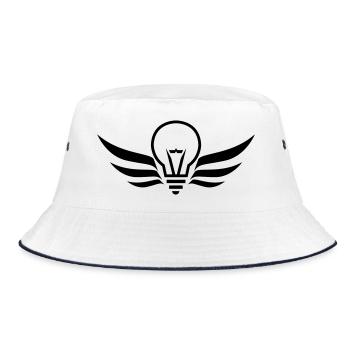 Elektriker / Elektrizität / Arbeit / Job - Bucket Hat - Weiß/Navy - Vorne