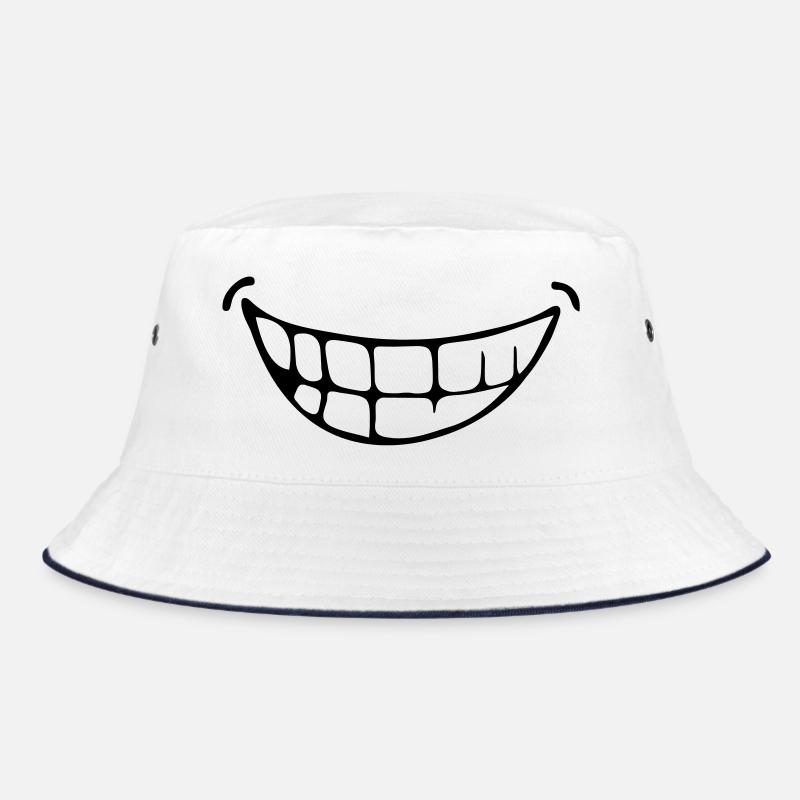 sourire - Bob - blanc/marine