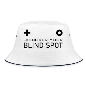 Blind spot brain test - Bucket Hat - white/navy - Front