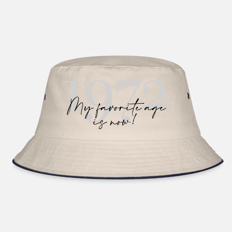 Vintage Year 1972 Script Bucket Hat