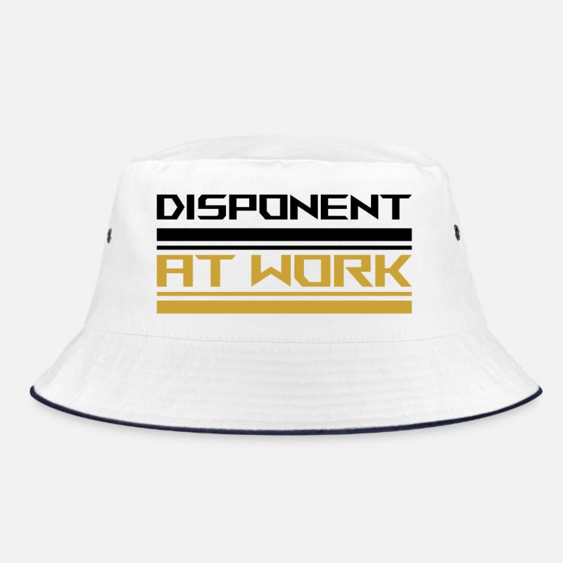 Disponent at work black Bucket Hat