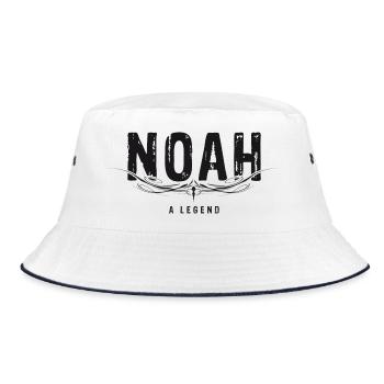 NOAH a Legend. - Bucket Hat - white/navy - Front