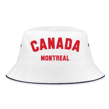 MONTREAL, Canada Kanada - Bucket Hat - white/navy - Front