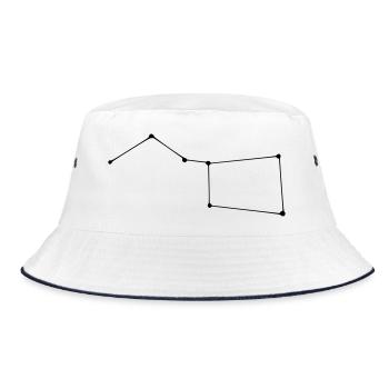 Constellation Big Dipper - Bucket Hat - white/navy - Front
