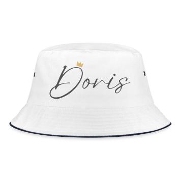 Chemise Couronne Princesse Doris – Nom avec la lettre D - Bob - blanc/marine - Devant