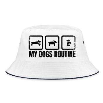 Routine canine - Bob - blanc/marine - Devant