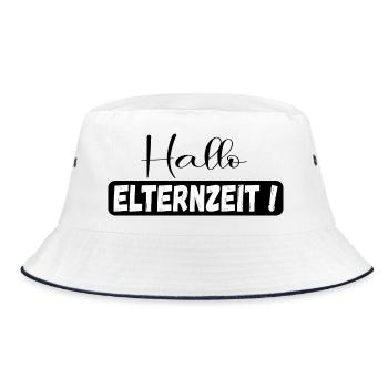 ABSCHIED KOLLEGIN ELTERNZEIT - Bucket Hat - Weiß/Navy - Vorne